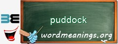 WordMeaning blackboard for puddock